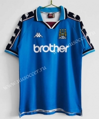 97-99 Retro version Manchester City Home Blue Thailand Soccer Jersey AAA-C1046
