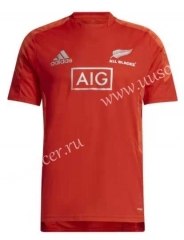 2020 All Black Red   Rugby Shirt
