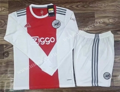 2021-2022 Ajax Home Red & White LS Soccer Uniform-DG