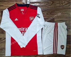 2021-2022 Arsenal Home Red LS Soccer Uniform-DG