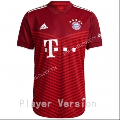 Player  Version 2021-2022 Bayern München Home Red Thailand Soccer Jersey AAA