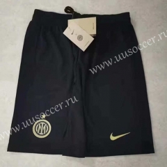 2021-2022 Inter Milan Home Black Thailand Soccer Shorts-701