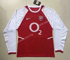 02-04 Retro Version Arsenal Red Thailand LS Soccer Jersey AAA-811
