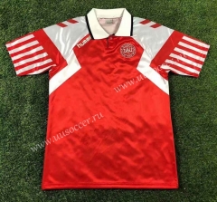 1992 Retro Version Denmark Home Red Thailand Soccer Jersey AAA-506