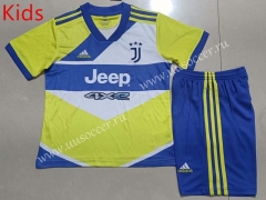 2021-2022 Juventus 2nd Away Yellow Youth/ Kids Soccer Uniform-507