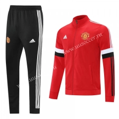 Fashion 2021-2022 Manchester United Red  Thailand Soccer Jacket Uniform-LH