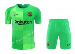 2021-2022 Barcelona Goalkeeper Green Thailand Soccer Jersey Soccer uniform-418