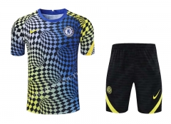 2021-2022 Chelsea Blue&Yellow Thailand Soccer Uniform-418