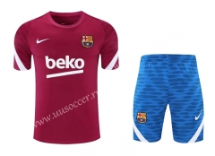 2021-2022 Barcelona Red Thailand Soccer Jersey Soccer uniform-418