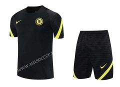 2021-2022 Chelsea Black Thailand Soccer Uniform-418