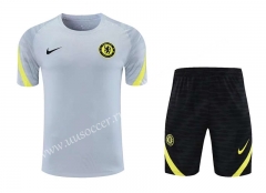 2021-2022 Chelsea Grey Thailand Soccer Uniform-418