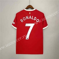 Fans version 2021-2022 Manchester United Home Red Thailand Soccer jersey AAA#7 Ronaldo