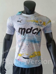 Player version 2021-2022  Manchester City White Thailand Soccer Jersey AAA-807