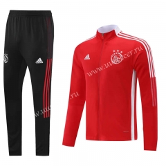2021-2022 Ajax Red Traning Thailand Soccer Jacket Uniform-LH