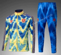 2021-2022 Arsenal Blue&Yellow Thailand Soccer Jacket Uniform- 801
