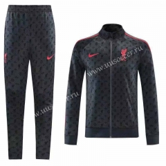 2021-2022 Liverpool Black Thailand Soccer Jacket Uniform -801