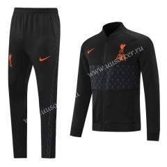 Player version 2021-2022 Liverpool Black Thailand Soccer Jacket Uniform -LH