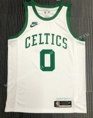 75th Anniversary Retro Edition NBA Boston Celtics White #0 Jersey-311