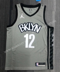 Flying man  NBA Brooder Jeklyn Nets Grey #12 -311
