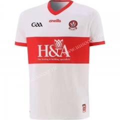2021 GAA Derry  White   Rugby Shirt