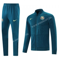 2021-2022 Club América Blue Thailand Soccer Jacket Uniform-LH