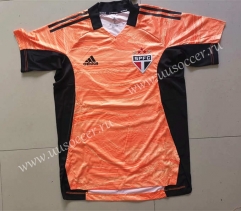 2021-2022 Sao Paulo Orange Goalkeeper Black Thailand Soccer Jersey AAA-LD