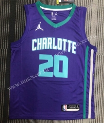 NBA Charlotte Hornets Purple  #30 Jersey-311