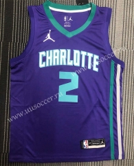 NBA Charlotte Hornets Purple  #2 Jersey-311