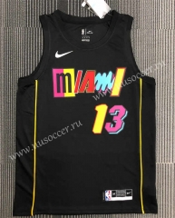 2022 City Edition NBA Miami Heat Black  #13 Jersey-311