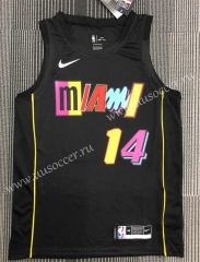 2022 City Edition NBA Miami Heat Black  #14 Jersey-311