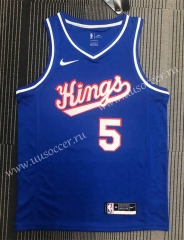 NBA Sacramentos Kings Blue  #5 Jersey-311