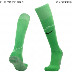 2021-2022 Barcelona Goalkeeper green Soccer Socks