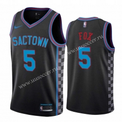 NBA Sacramentos Kings Grey  #5 Jersey-311