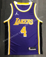 2021 NBA Lakers Purple  #4 Jersey-311（Jordan version）