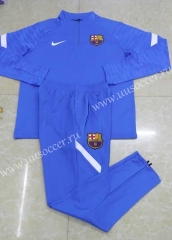 2021-2022 Barcelona Cai Blue  Thailand Tracksuit Uniform-815