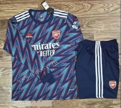 2021-2022 Arsenal 2nd Away Royal  Blue  LS Soccer Uniform-709