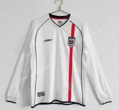 2000 Retro Version England Home White LS Thailand Soccer Jersey AAA-c1046