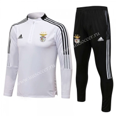 2021-2022 Benfica White Thailand Soccer Tracksuit Uniform-815