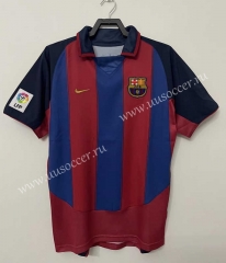 03-04 Retro Version Barcelona  Home Red & Blue Thailand Soccer Jersey AAA-811