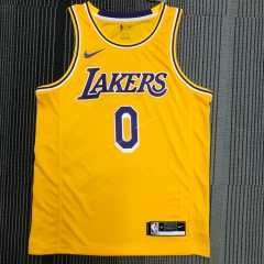 2021 NBA Lakers Yellow #0 Jersey-SN