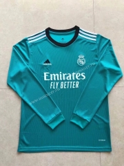 2021-2022 Real Madrid Away  Green  LS Thailand Soccer Jersey AAA