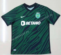 2021-2022 Sporting Clube de Portugal 2nd Away Green Thailand Soccer Jersey AAA-HR