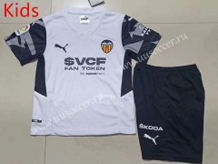 2021-2022 Valencia  Home White  kids Soccer Uniform-507