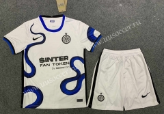 2021-2022 Inter Milan Away White  Soccer Uniform-GB