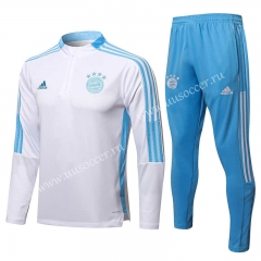 2021-2022 Bayern München White Thailand Tracksuit Uniform-815