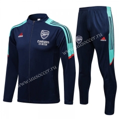UEFA Champions League 2021-2022 Arsenal Blue Thailand Soccer Jacket Uniform- 815