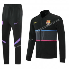 Player version  2021-2022 Barcelona Black&Grey Thailand Jacket Uniform-LH