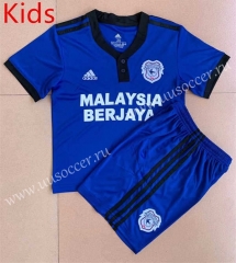 2021-2022 Cardiff City Home Blue kids Soccer UniformAY
