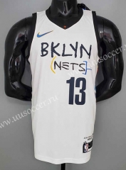 2021-22  NBA Brooder Jeklyn Nets White #13-SN