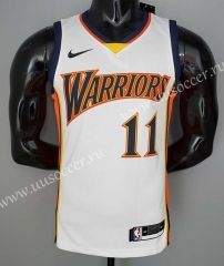 New Arrival NBA Golden State Warriors White  #11 Jersey-SN